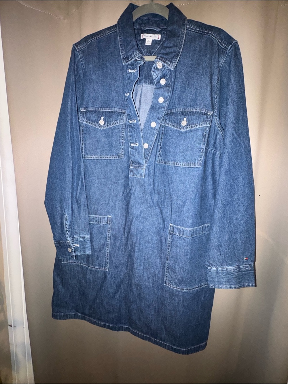 Tommy Hilfiger Blue Denim Tunic Jacket